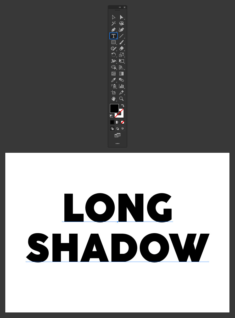 Easily Make a Long Shadow Text Effect in Illustrator - WeGraphics