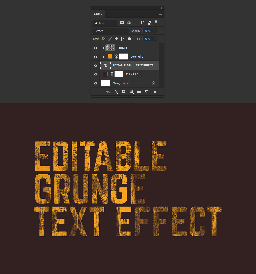 Easily Make an Editable Grunge Text Effect in Photoshop - WeGraphics