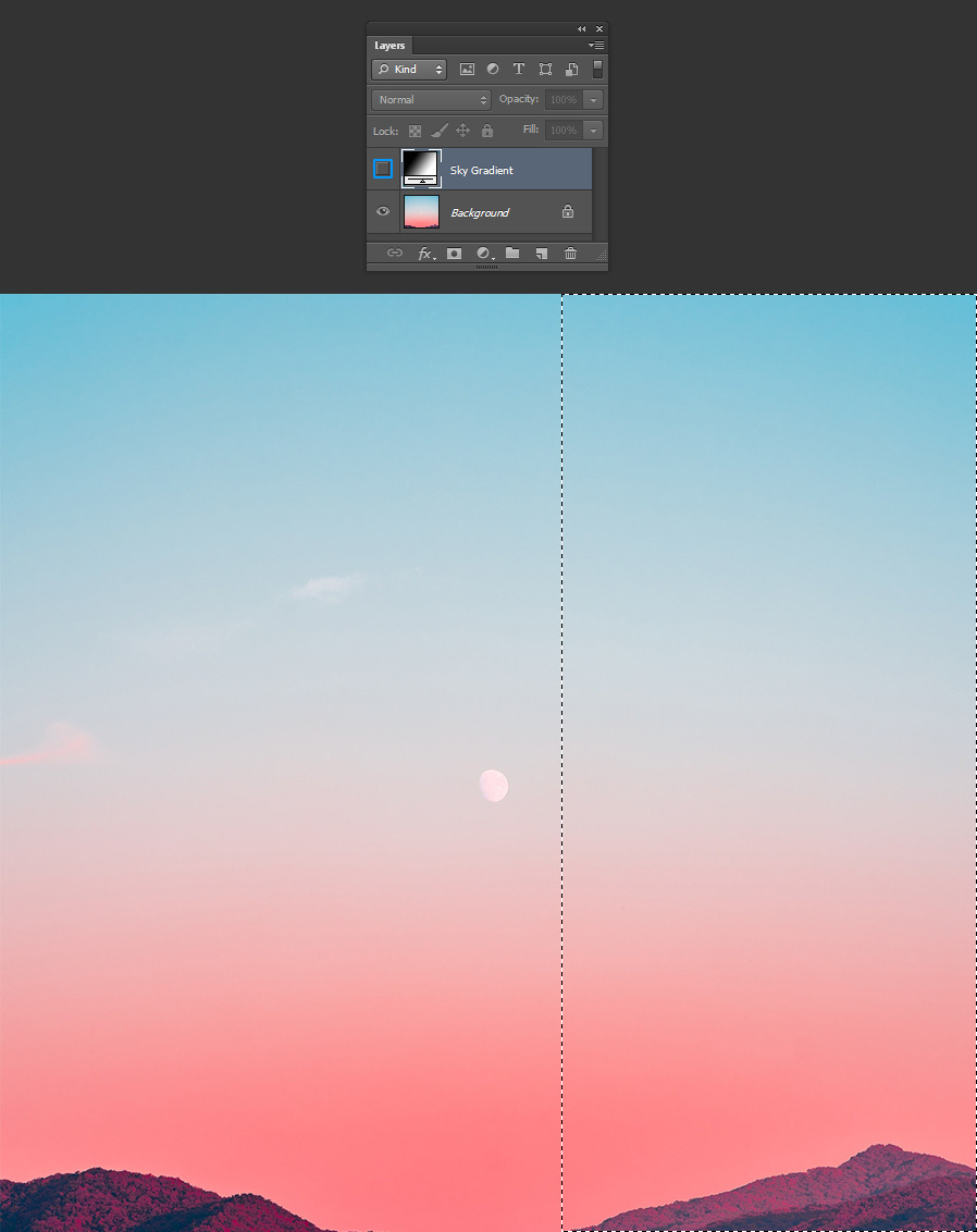 How to Perfectly Replicate a Sky Gradient in Photoshop - WeGraphics