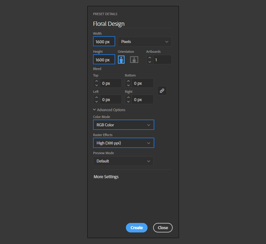 How to make floral design in illustrator 