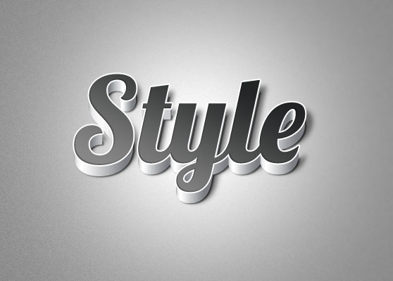 3d text logo illustrator