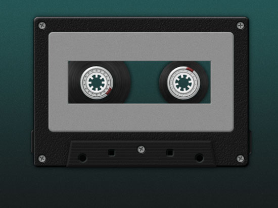 Create A Detailed Cassette Tape Icon in Photoshop