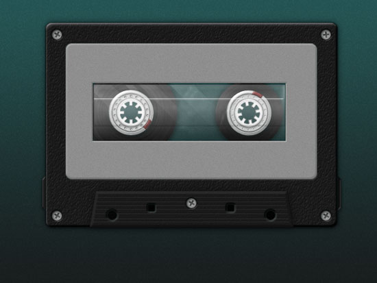 Create A Detailed Cassette Tape Icon in Photoshop