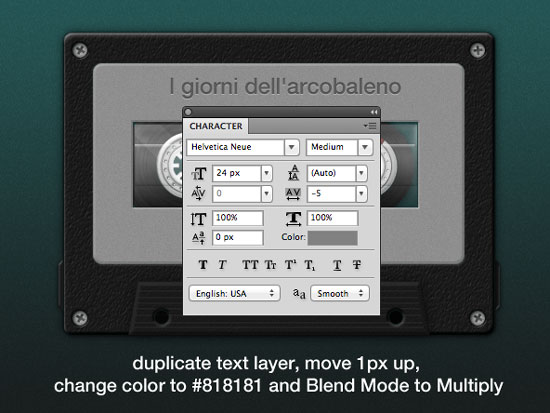 Create A Detailed Cassette Tape Icon in Photoshop