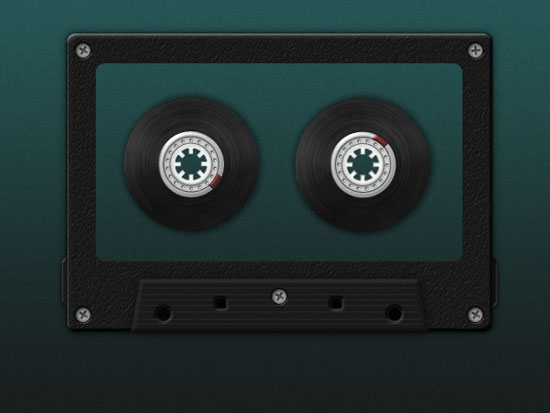 Create A Detailed Cassette Tape Icon in Photoshop