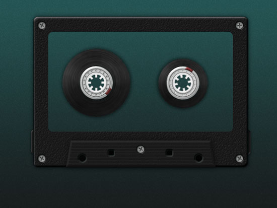 Create A Detailed Cassette Tape Icon in Photoshop