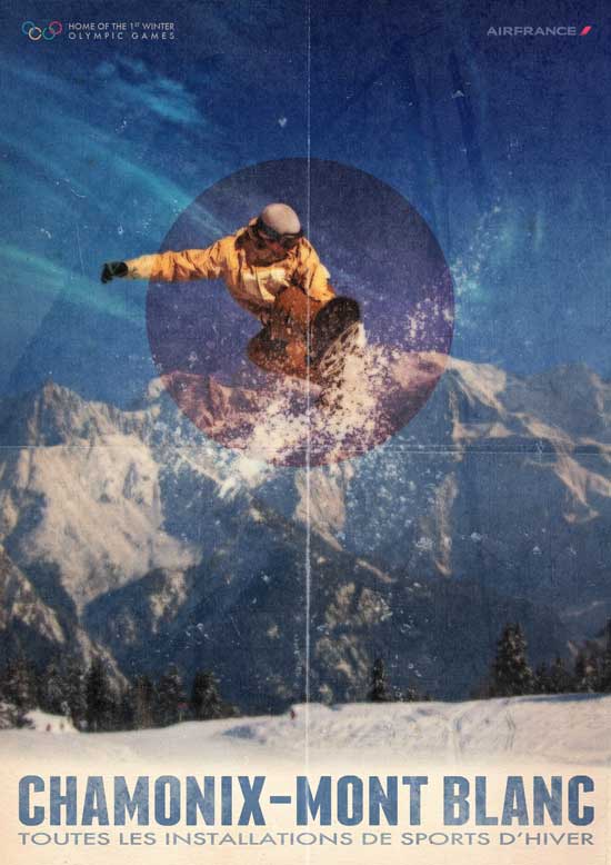 Design a Vintage Style Ski Poster in Photoshop