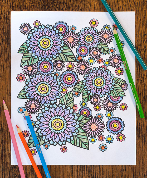 how to create a stress relief coloring book page in adobe