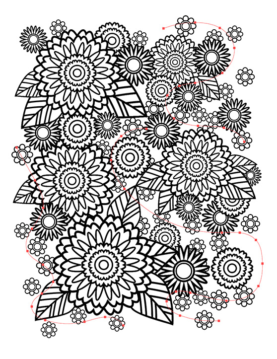 How to Create a Stress Relief Coloring Book Page in Adobe Illustrator -  WeGraphics