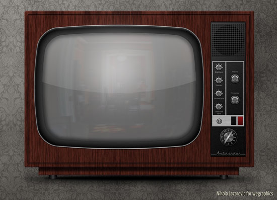 Create a Detailed Vintage TV from Scratch in Photoshop