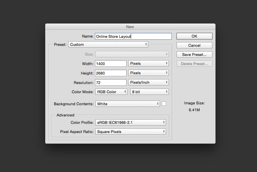 web store layout tutorial