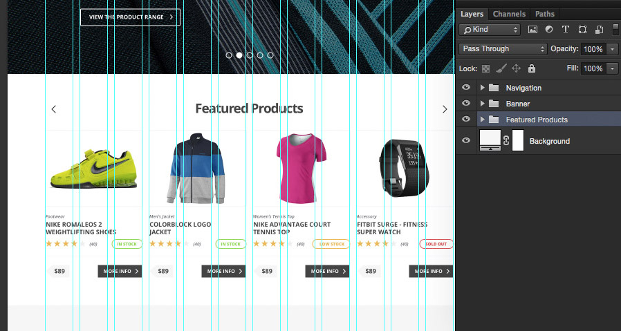 web store layout tutorial