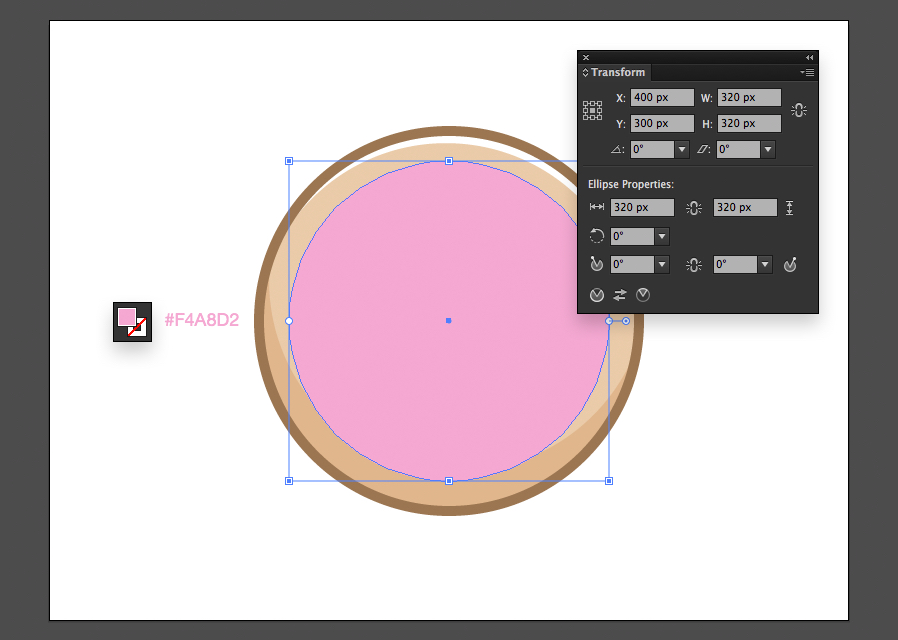 draw a donut in illustrator