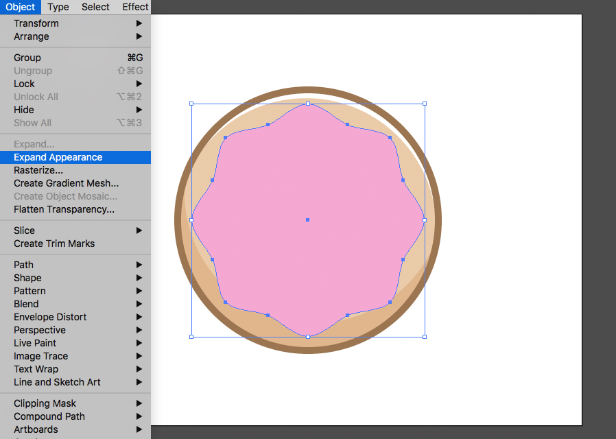 draw a donut in illustrator