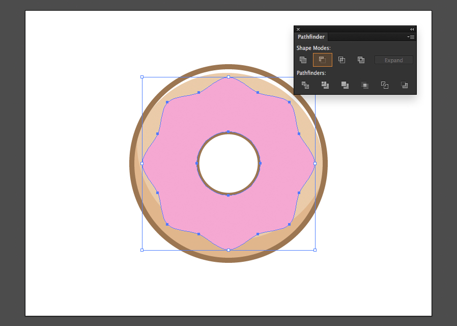 draw a donut in illustrator