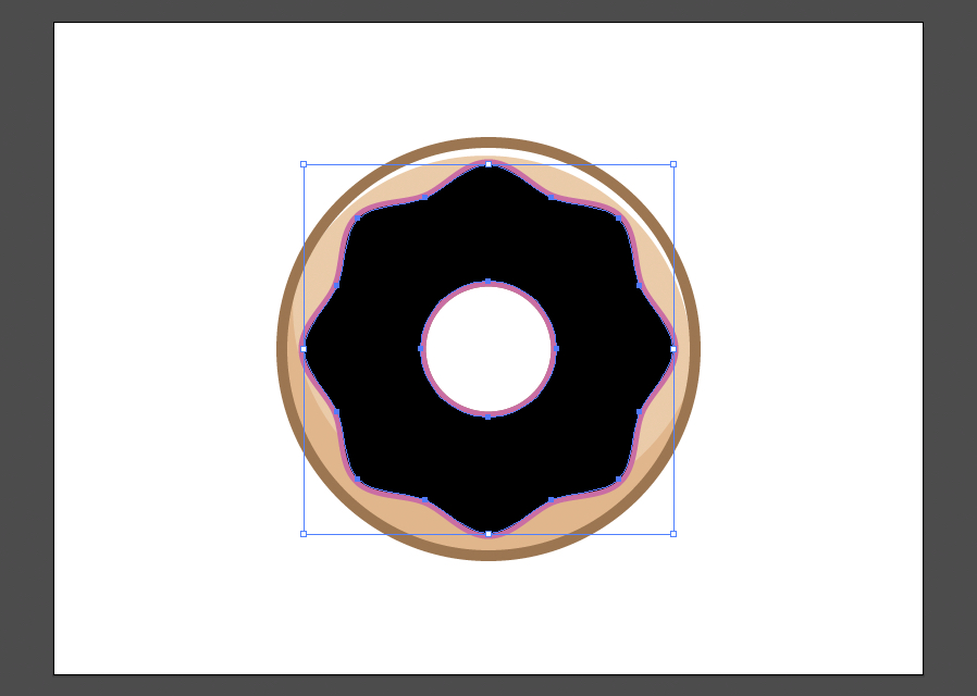 draw a donut in illustrator