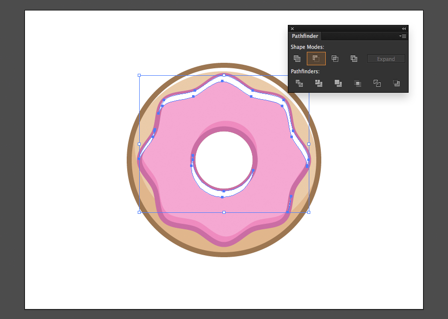 draw a donut in illustrator