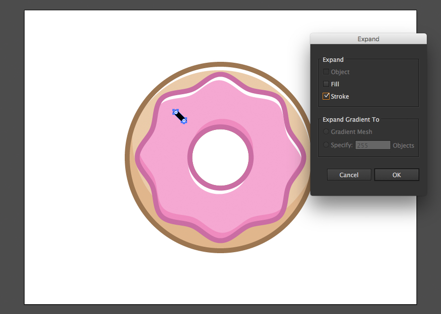 draw a donut in illustrator