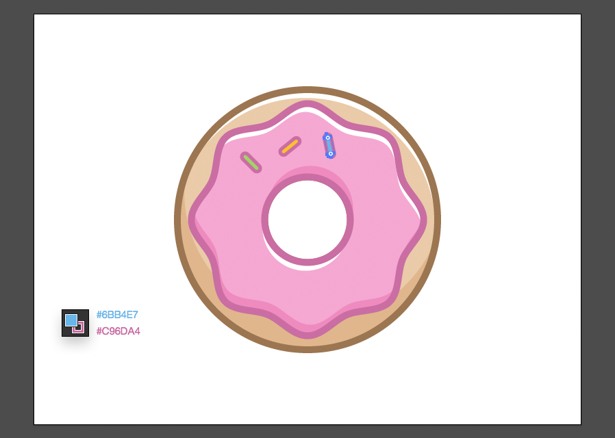 draw a donut in illustrator