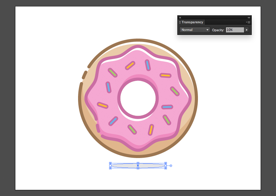 draw a donut in illustrator