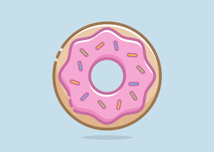 Create a Mouthwatering Donut Icon with Illustrator | Medialoot