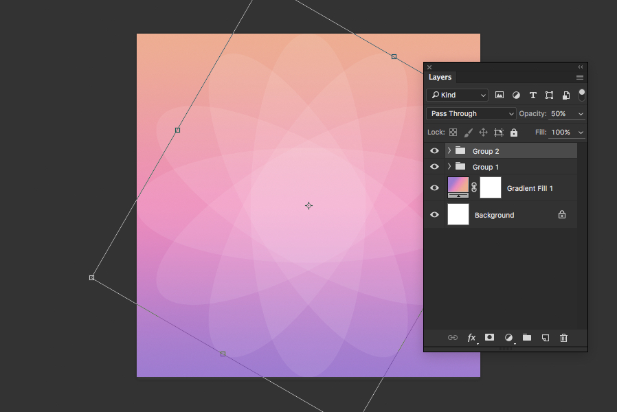 how to make an abstract geometric gradient background