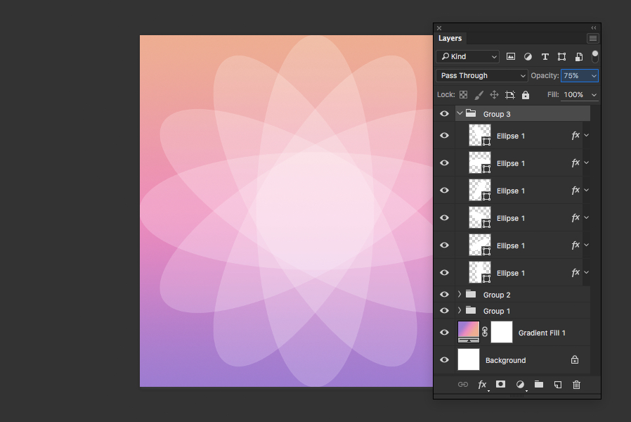 how to make an abstract geometric gradient background