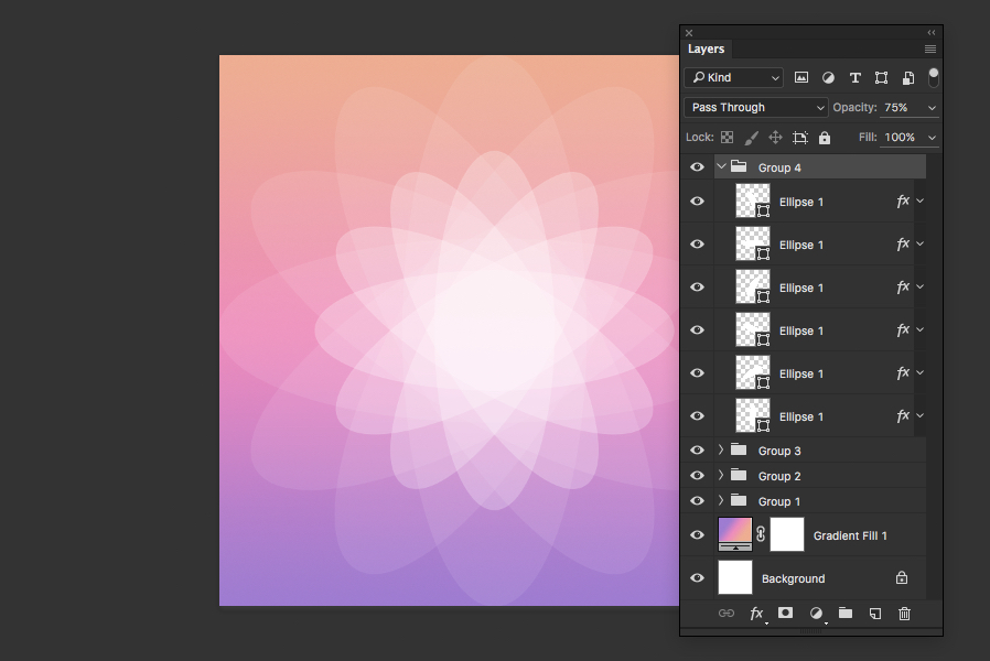 how to make an abstract geometric gradient background