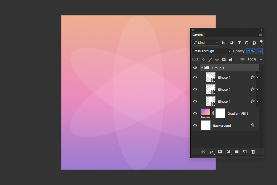 how to make an abstract geometric gradient background