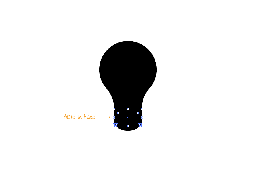 create an offset print style lightbulb icon in illustrator