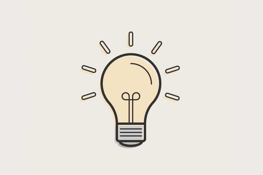 create an offset print style lightbulb icon in illustrator