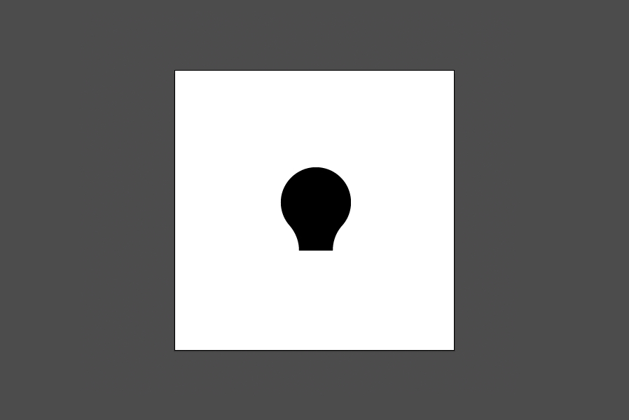 create an offset print style lightbulb icon in illustrator