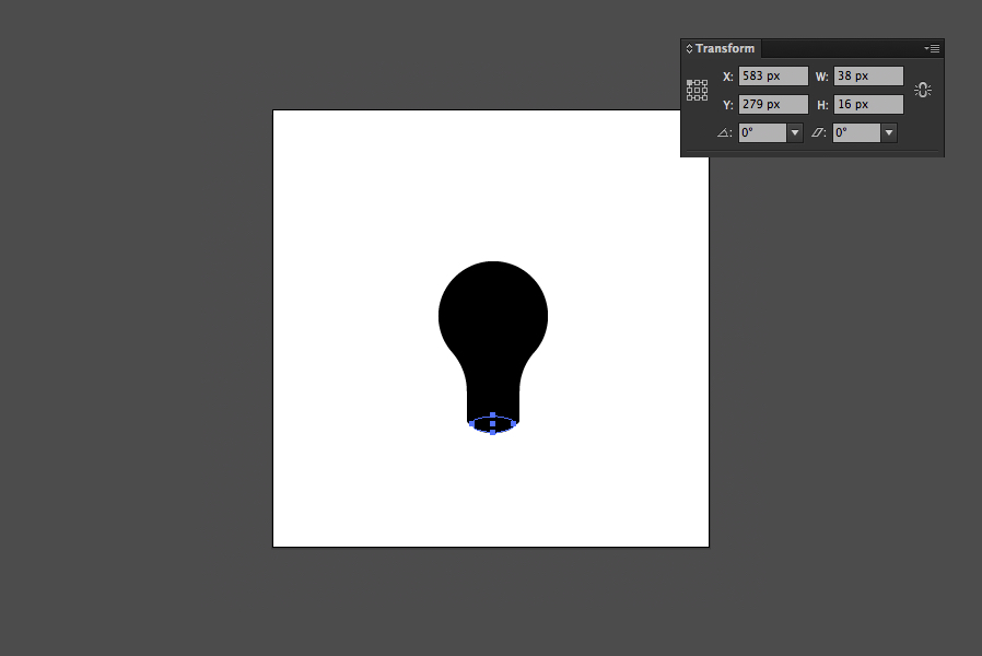 create an offset print style lightbulb icon in illustrator