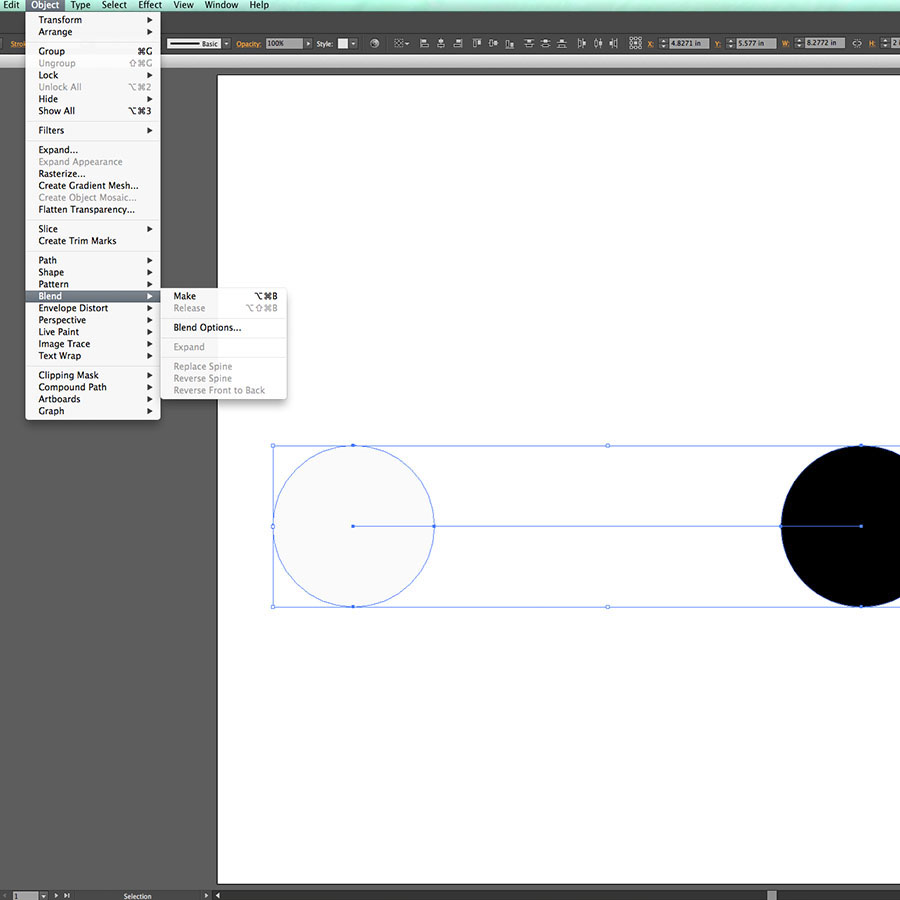 how to use adobe illustrator's blend tool