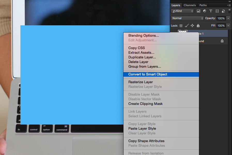 how to mockup images on a screen in photoshop