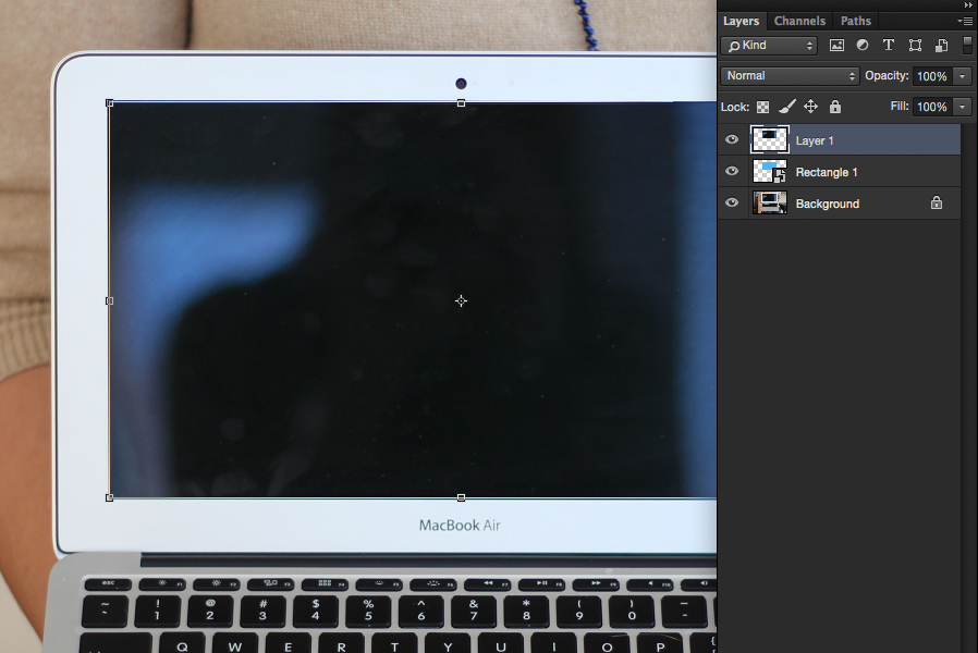 how to mockup images on a screen in photoshop