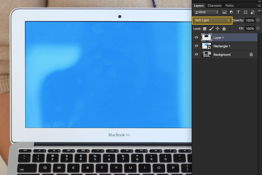 how to mockup images on a screen in photoshop